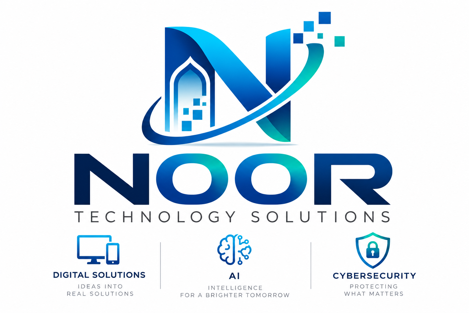 Noor Technology Solutions brand: Digital Solutions, AI, Cybersecurity